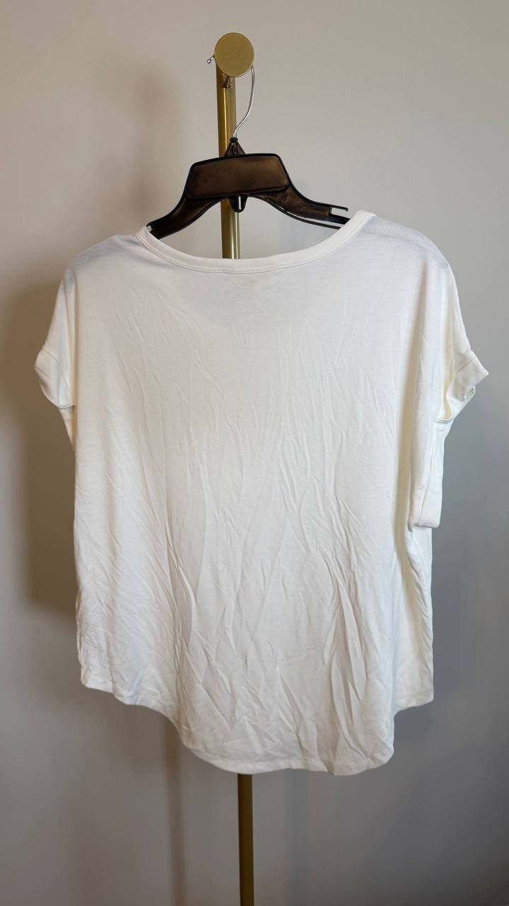 Lucky Brand Sandwash Dolman T-Shirt White Size S/P NWT $39.50