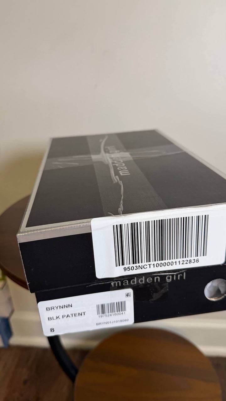 Madden Girl Black Patent Man‑Made Pointed Toe Pumps 8 New in Box MSRP $59