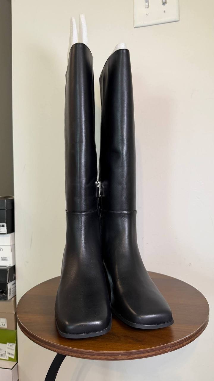 Michael Michael Kors Black Leather Tall Boots 10W New in Box MSRP $275
