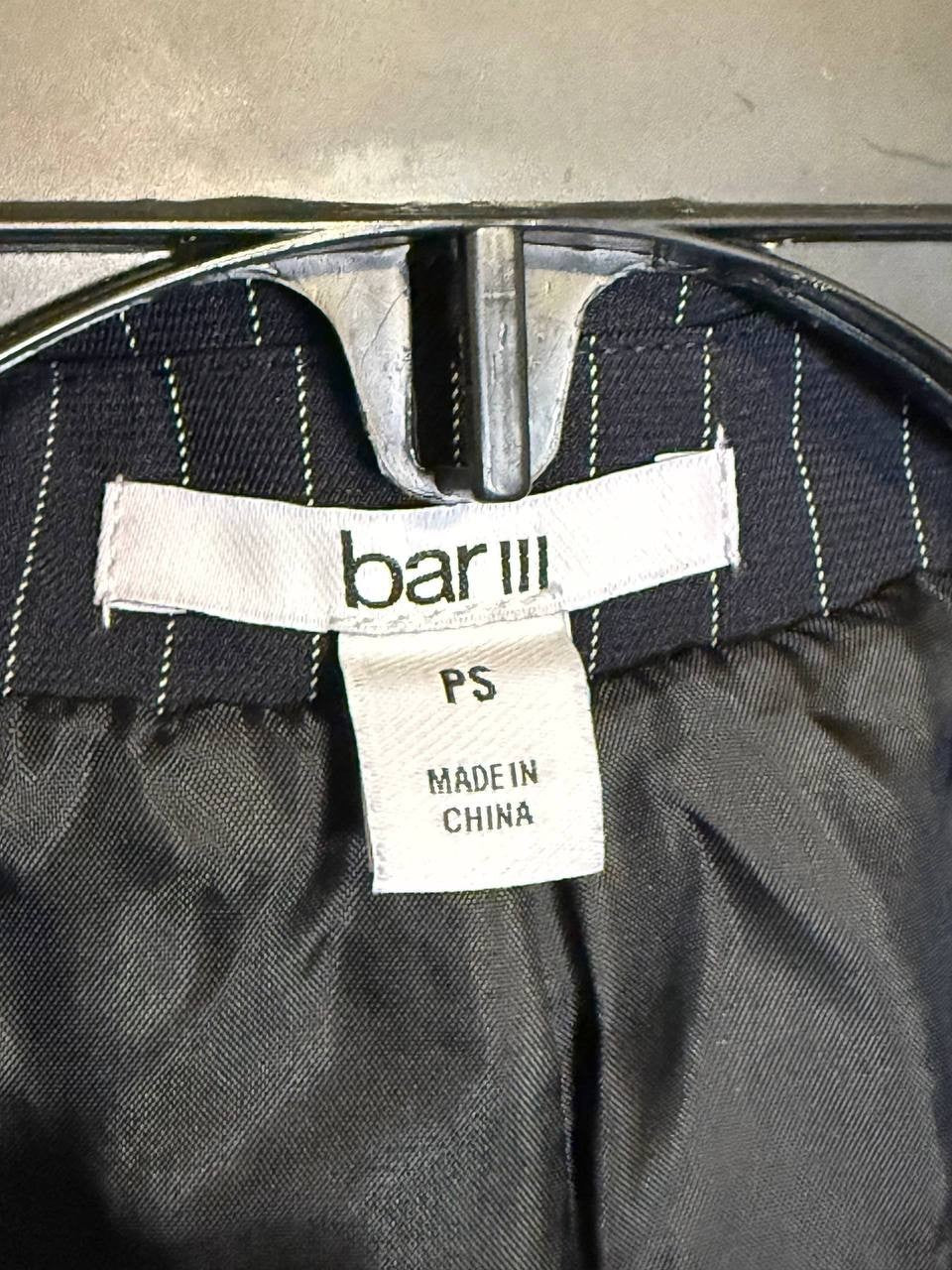 Bar III Petite Pinstriped Slim‑Fit Vest – Size SP – NWOT