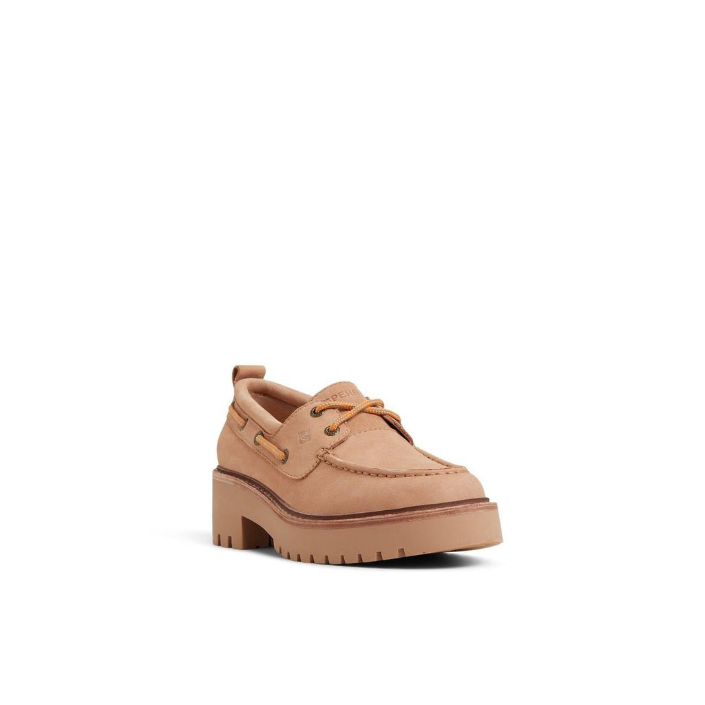 Sperry Authentic Original Boat Shoes 7 Tan Leather Lug Sole 2‑Eye NIB msrp$140