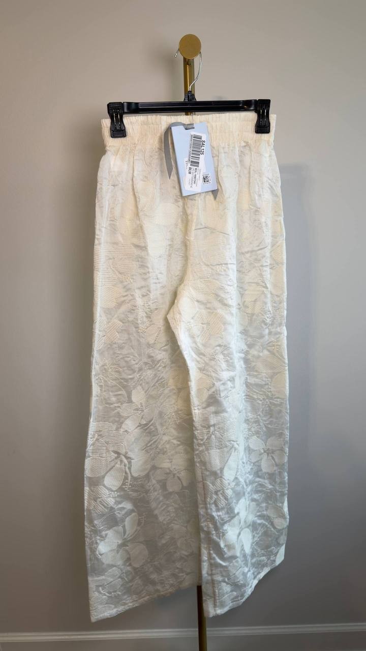 Waimari Jazmin Pants Cream Embroidered High Waist XS NWT $295