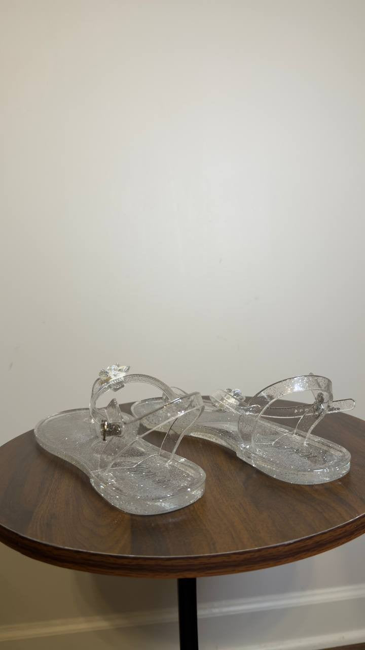Wild Pair Flat Sandals Clear 10 M New $39.90