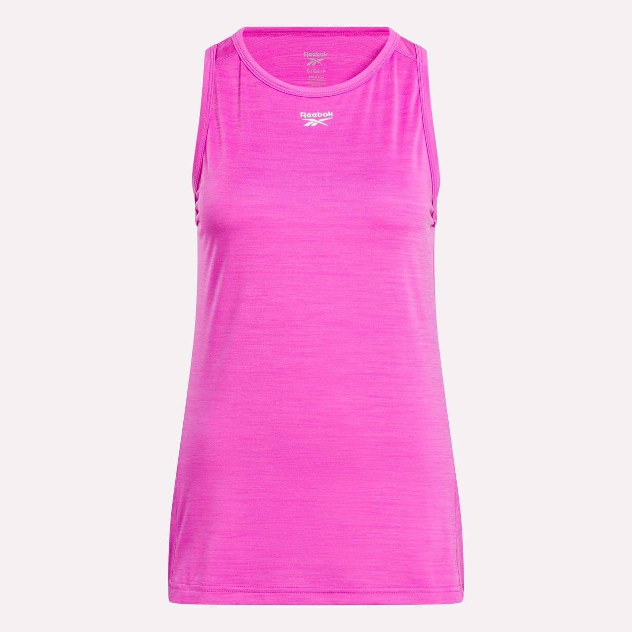 Reebok Women’s Marled Performance Tank Top Vector Virtual Pink Heather S NWT $20