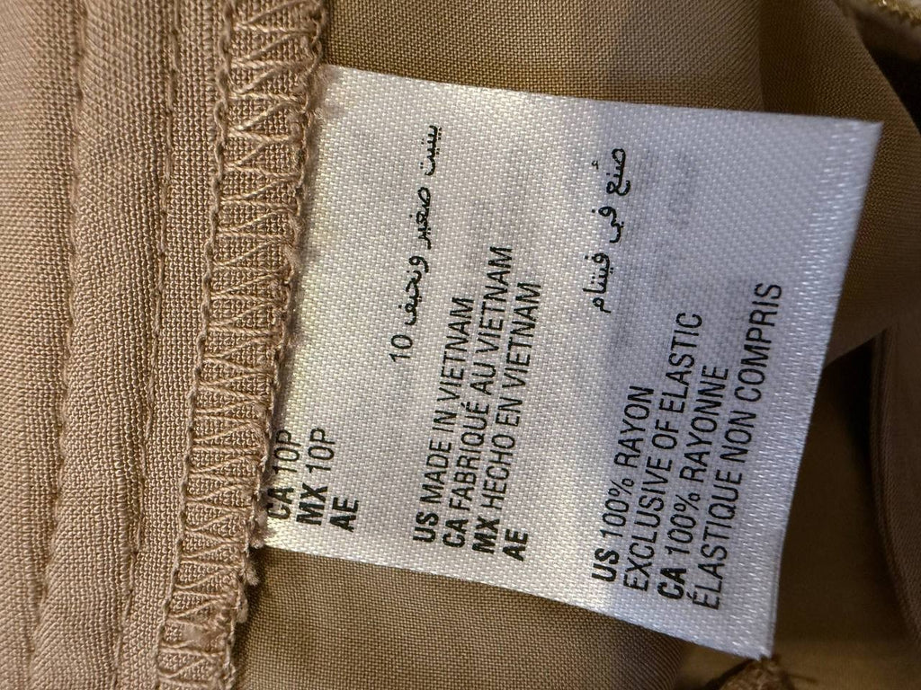 Bar III Petite High‑Rise Wide‑Leg Pants – Beige– Size 10P – NWT – MSRP$59.50