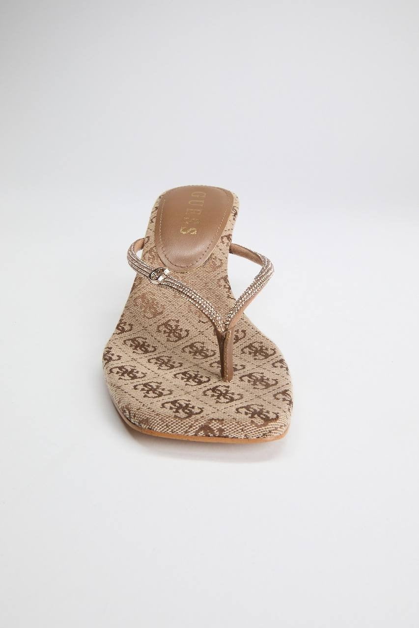 Guess  Thong  Dress  Sandals  Beige  8.5M  New  $99