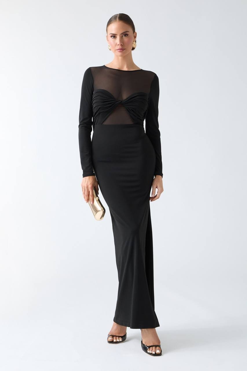 Marciano by Guess Eco Audrina Maxi Dress Jet Black Size 8 NWT $280