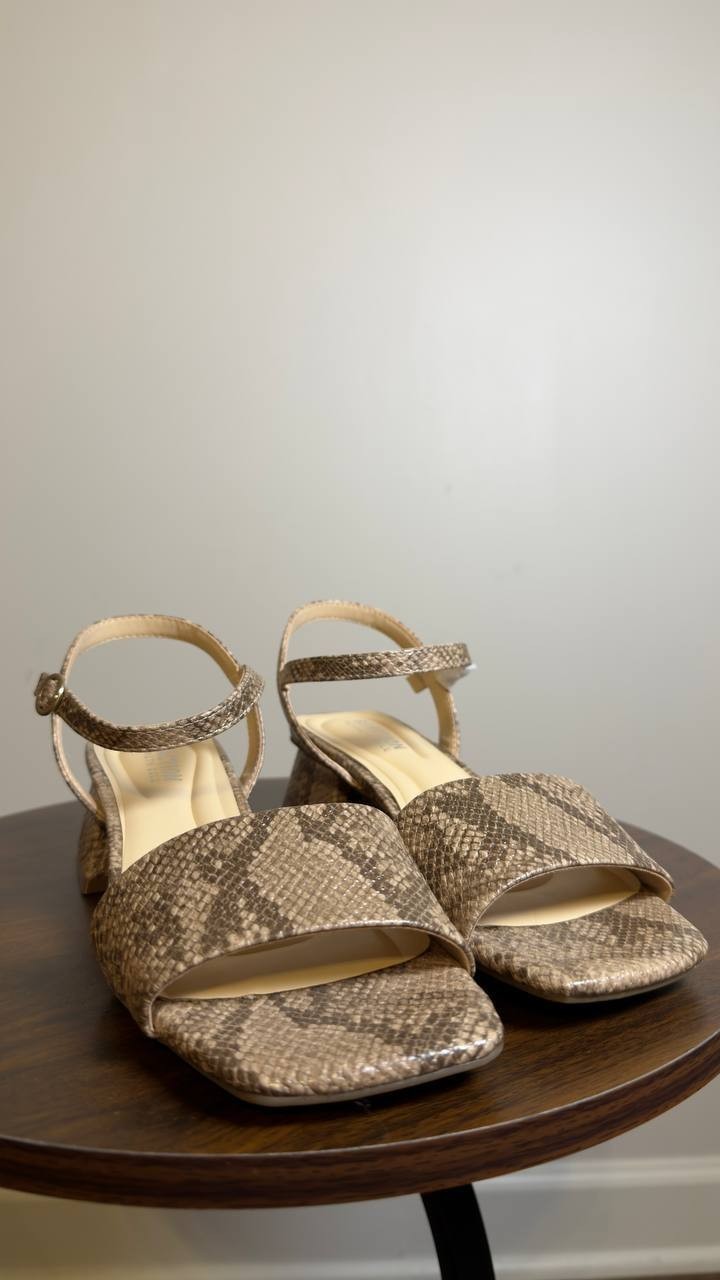 Reaction  Kenneth  Cole  Dress Sandals  Taupe Clair  Multi  8M  New  $79