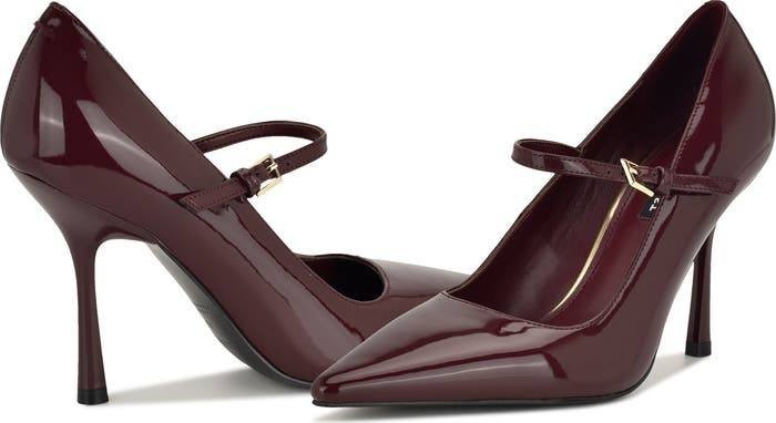 Nine West Jinnie Pointed Toe Pumps Dark Red 7.5M Stiletto NWB $109