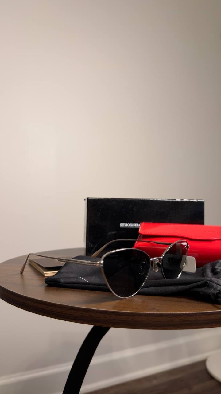 Oliver  Peoples  Cat‑Eye  Sunglasses  Matte  Black  OS  NWT  $511