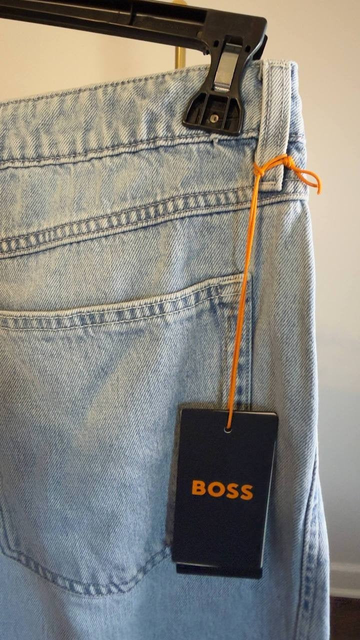 BOSS Orange Balloon Relaxed Fit Jeans Light Blue 30/30 NWT $179
