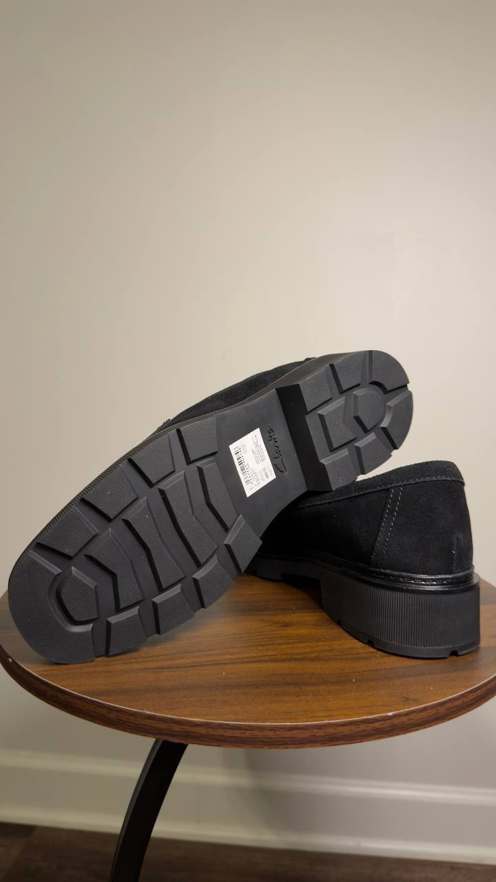 Clarks  Loafers  Black  Suede  9W  New  $110