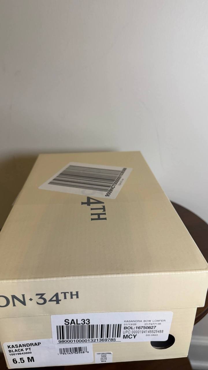 On•34th Women’s Bow Loafers 6.5M Black Man-Made – New in Box MSRP $69.90