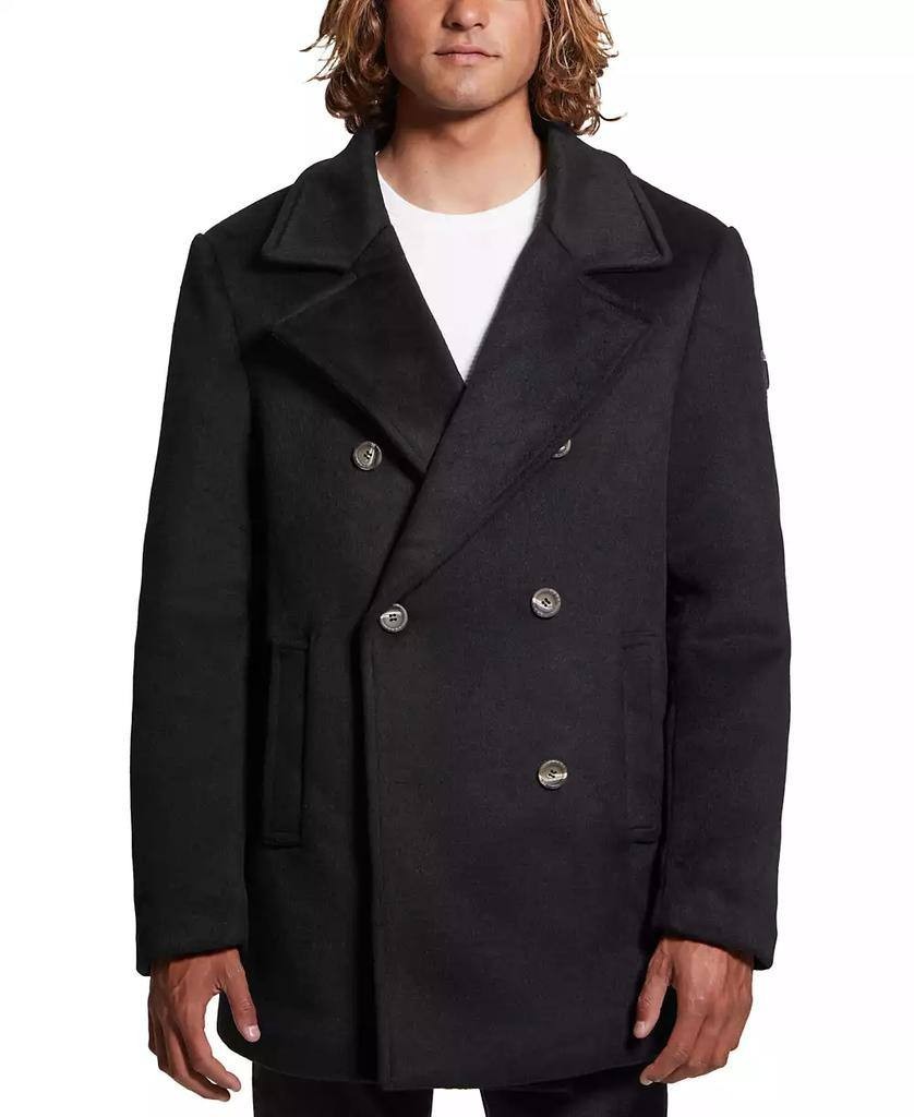 GUESS Men’s Peacoat Removable Nylon Hood Jet Black M NWT $350