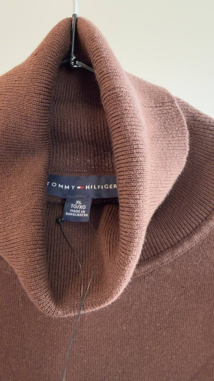 Tommy Hilfiger Cotton Lightweight Turtleneck Sweater Chicory XL NWT $69.50