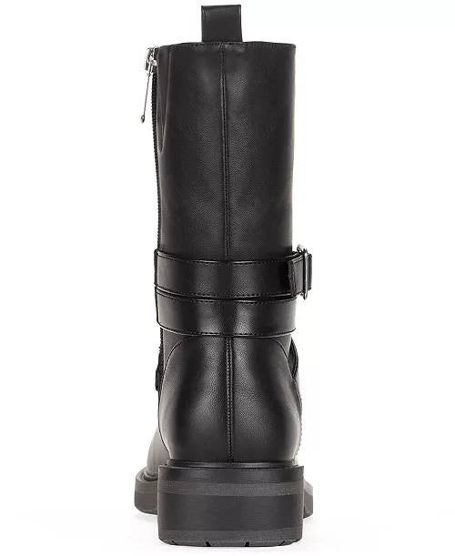 Style&Co Black Polyurethane Block Heel Booties 9.5M New in Box MSRP $89