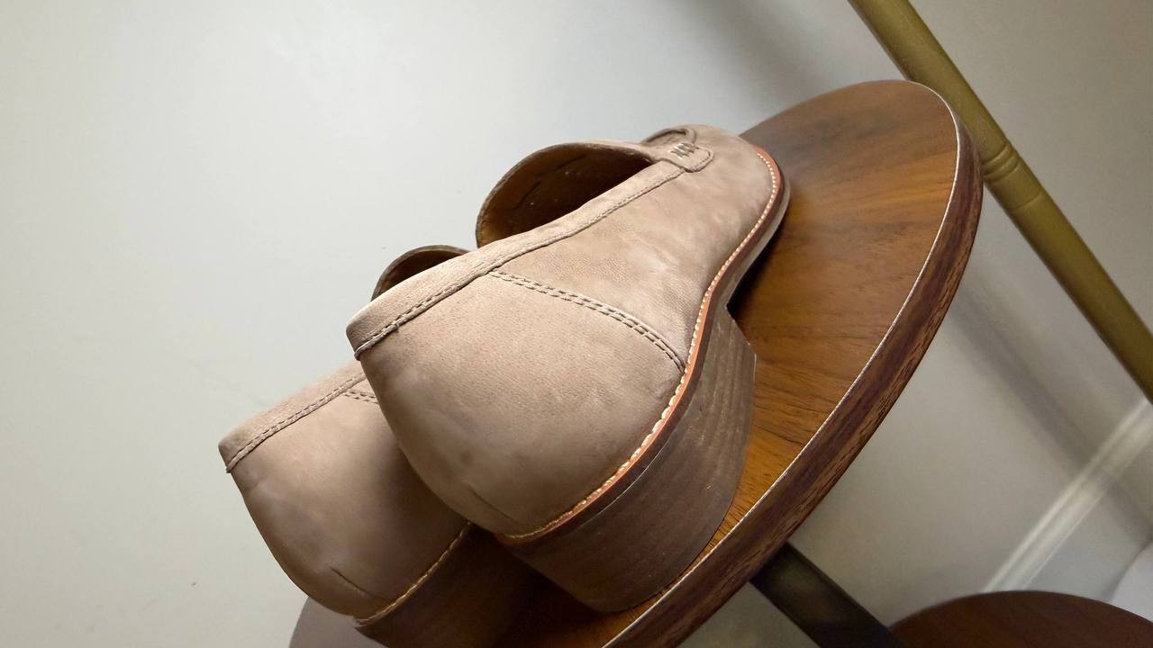 Earth Elona Woven Leather Slip‑On Loafers Taupe Women’s 9M NWB Comfort