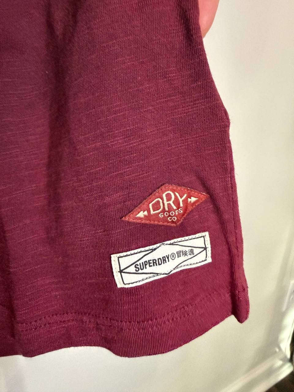 Wear Lucky Burgundy Blouse Embroidered Sleeves – Size 6 – NWT –$49.50