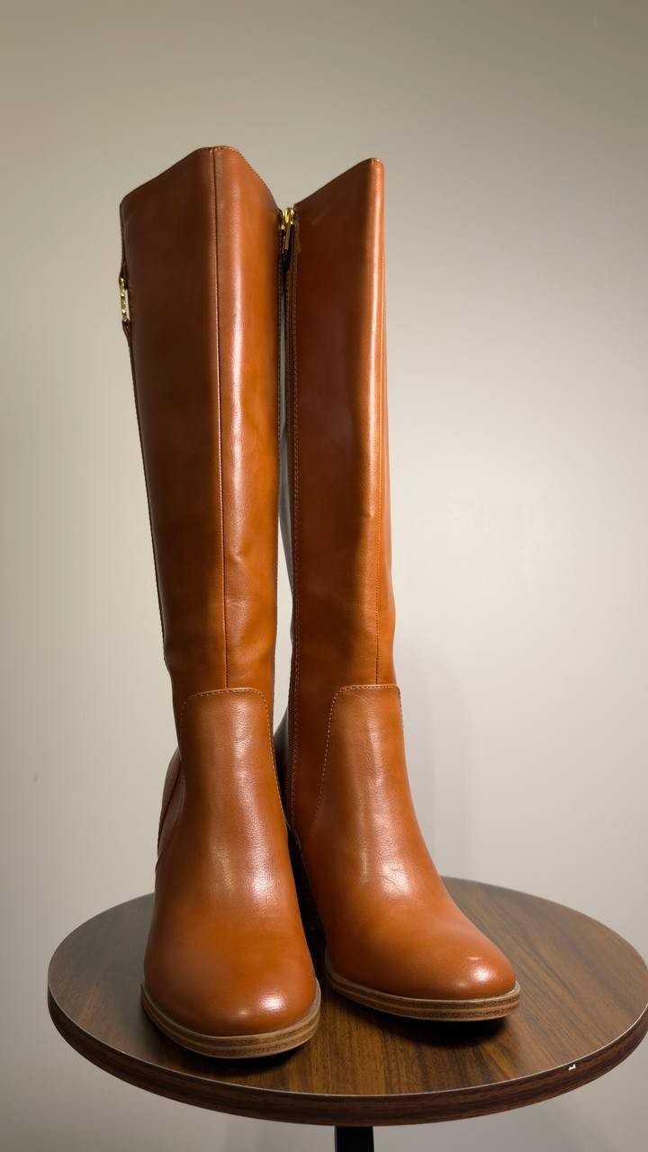 Tommy  Hilfiger  High  Dress  Boots  Medium  Natural   7.5M  New  $158.99