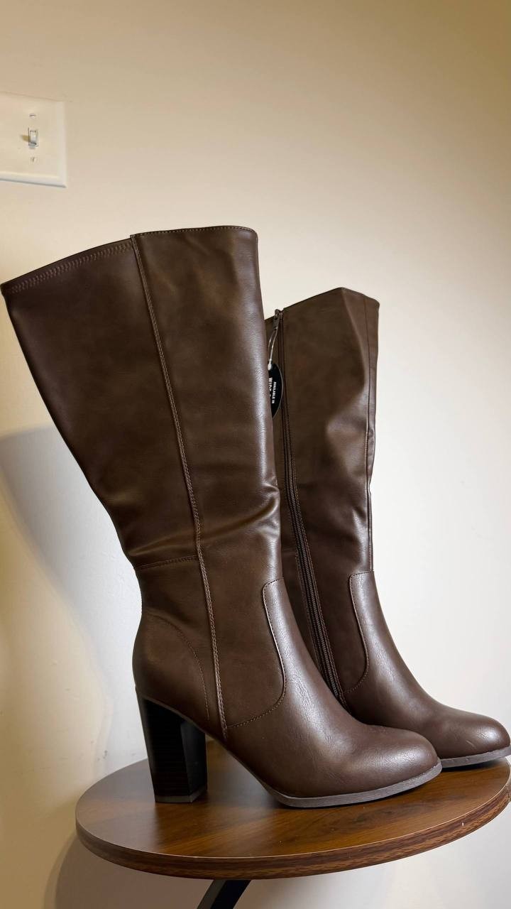 Style&Co Chocolate High Dress Boots 8M NIB MSRP $89.90