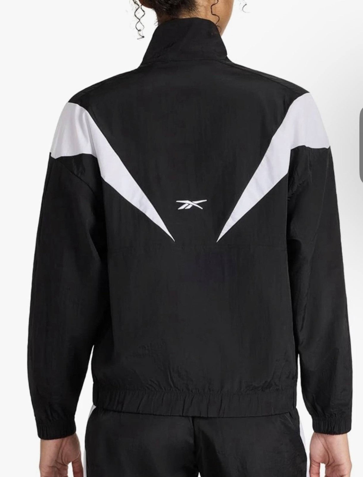 Reebok Women’s Colorblocked Track Suit Jacket Joggers Black $110 NWT