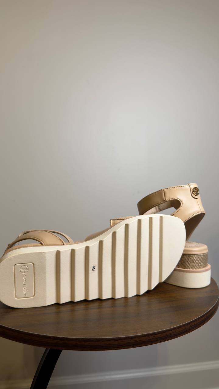 Giani Bernini Wedge Sandals Ginger 6 M New $79.90