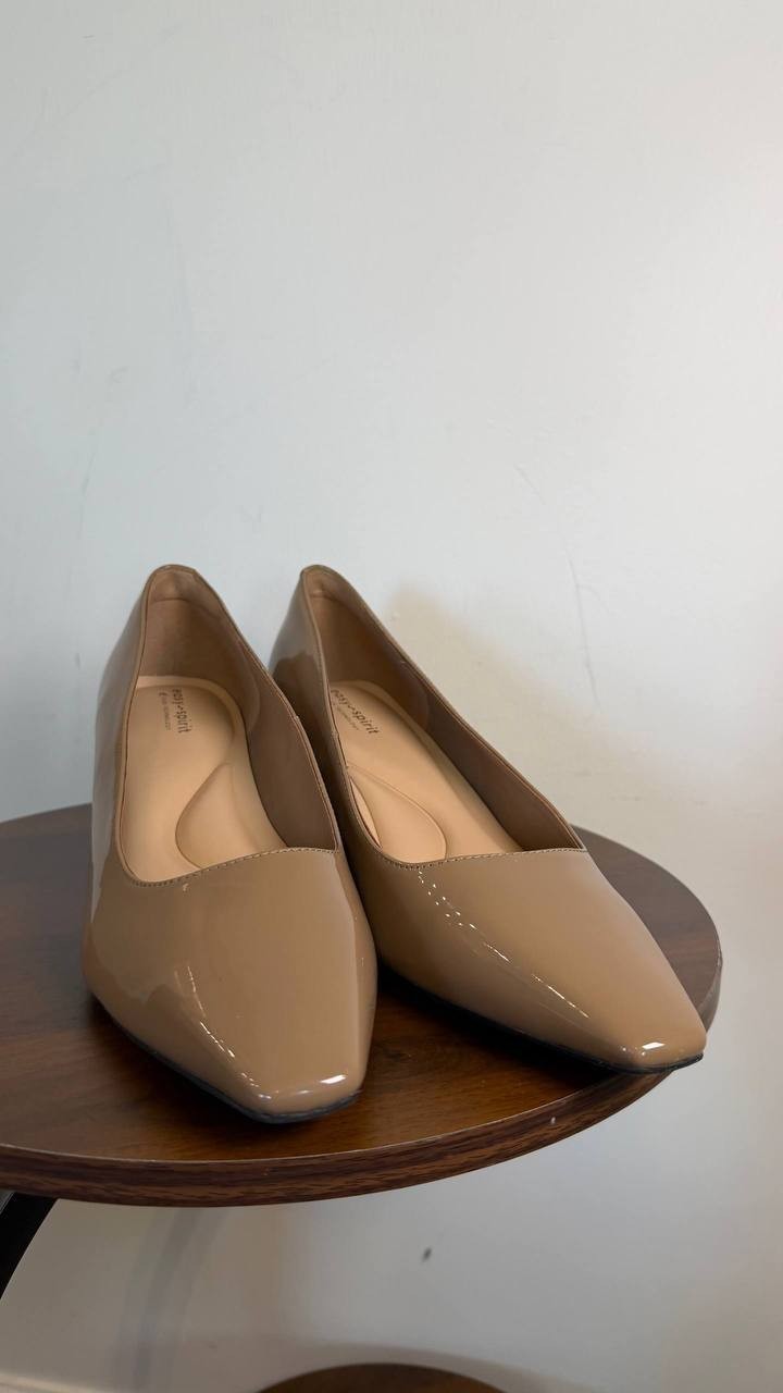 Easy Spirit Dorian Pump Dark Brown 11M Synthetic Block Heel $109 NWB