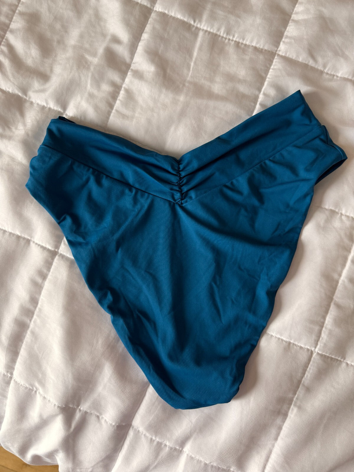 Becca and rebecca Color Code Women's High Waist Bikini Bottom Blue, Size M