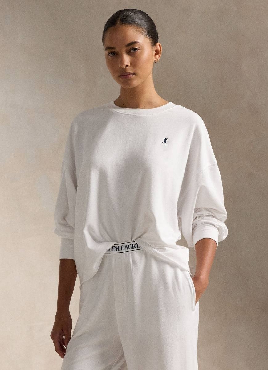 Polo Ralph Lauren Pajama Top Men's 2XL White Club Terry Cotton-Modal Fabric