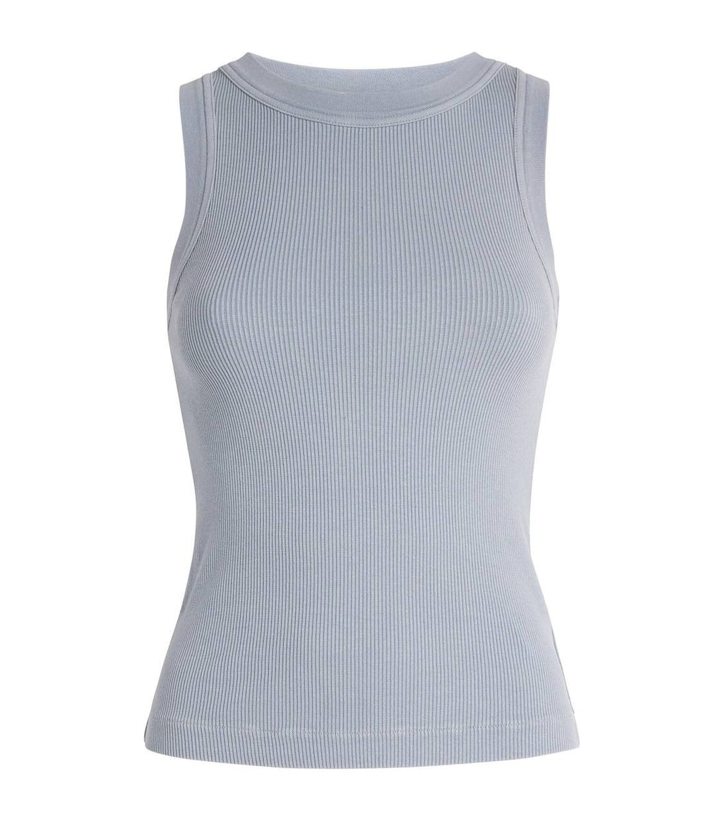 Citizens of Humanity Ribbed Isabel Tank Top S Blue Grey NWT $145