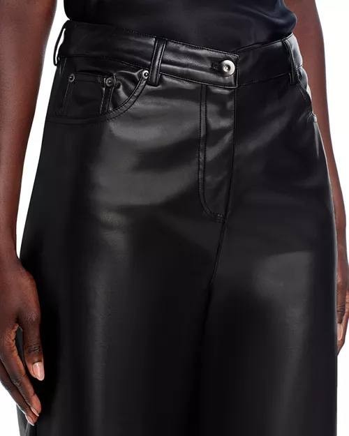Lucy Paris Adler Faux Leather Pants Black XS NWT $98