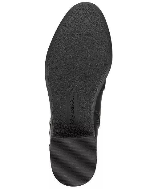 Style&Co Black Polyurethane Booties 8.5M New in Box MSRP $79.90