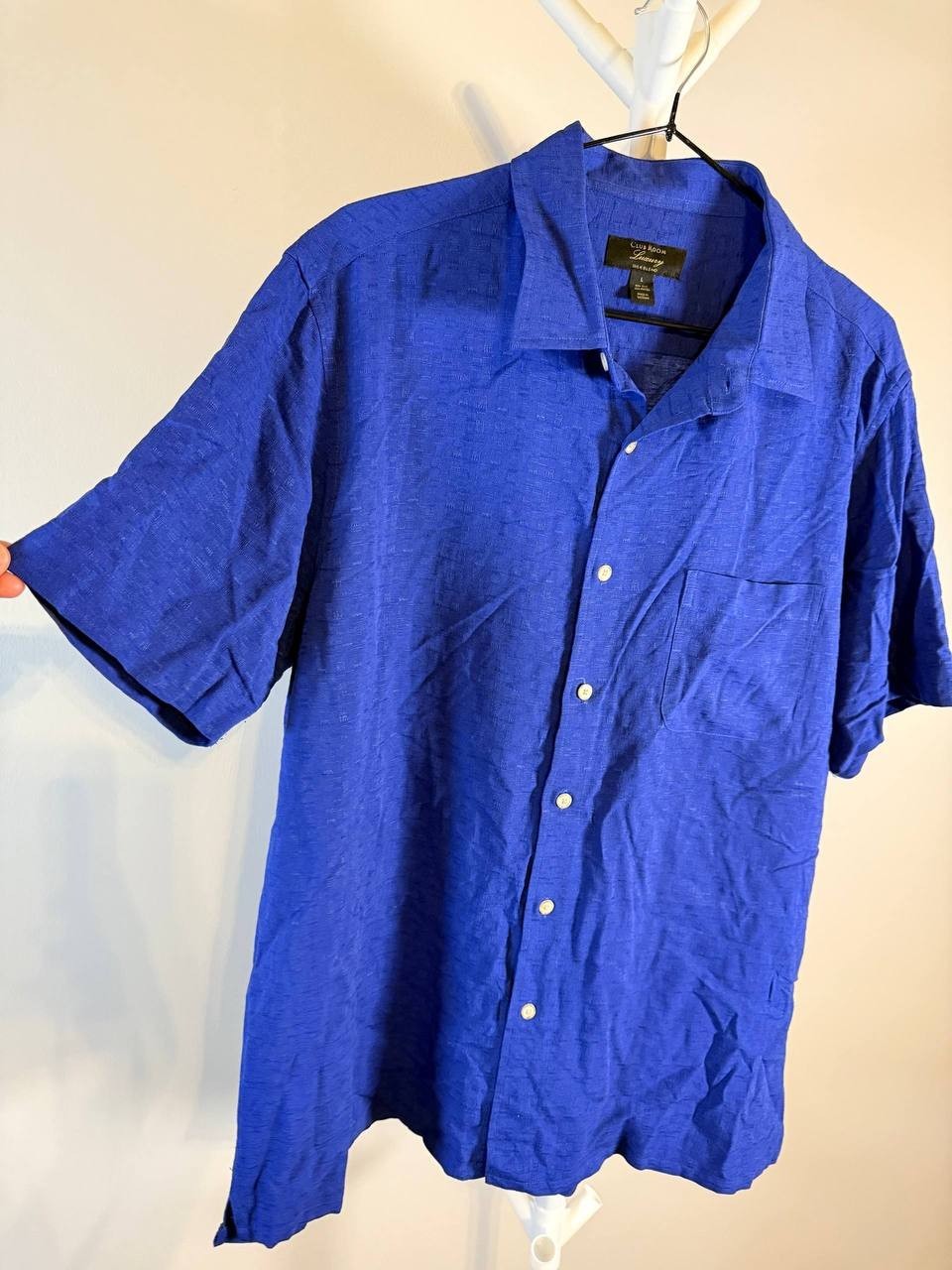 Club Room Men’s Wicker Silk Short‑Blue–Size L – NWT – $65
