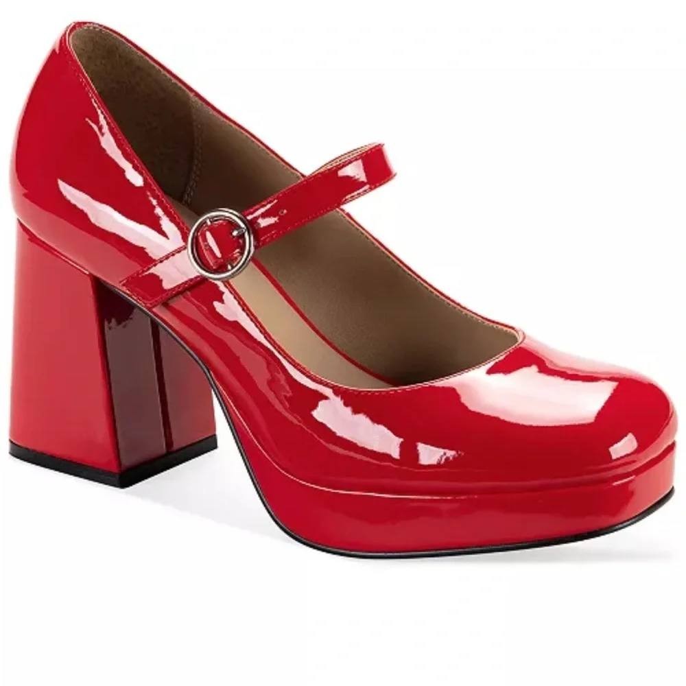 Wild  Pair  Square Toe Booties  Red  7M  New  $69.90