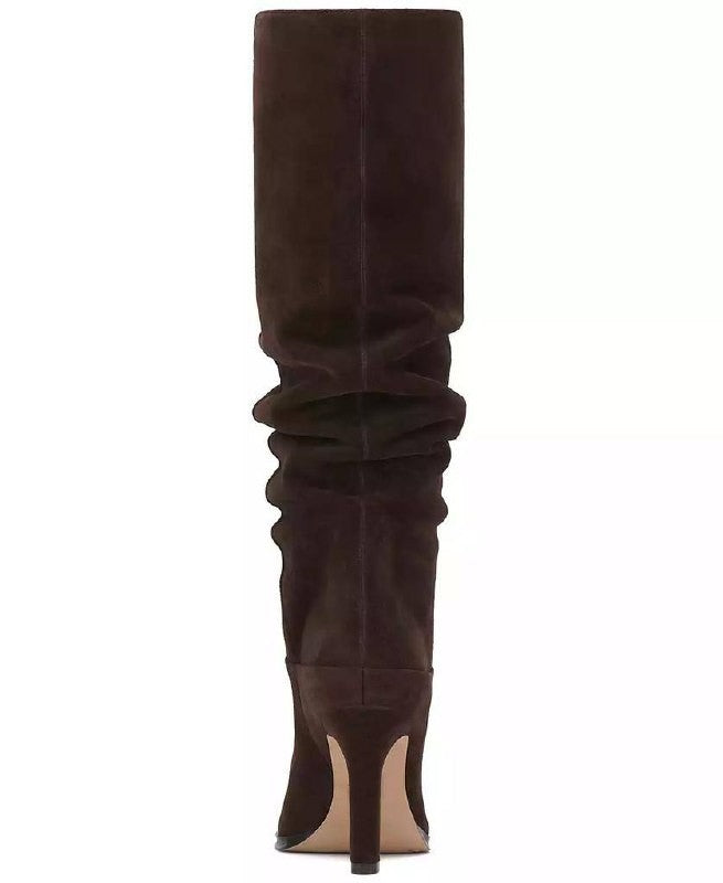 Vince Camuto Sorina Boots 7.5M Brownie Suede Knee‑High Slouchy NIB msrp$259