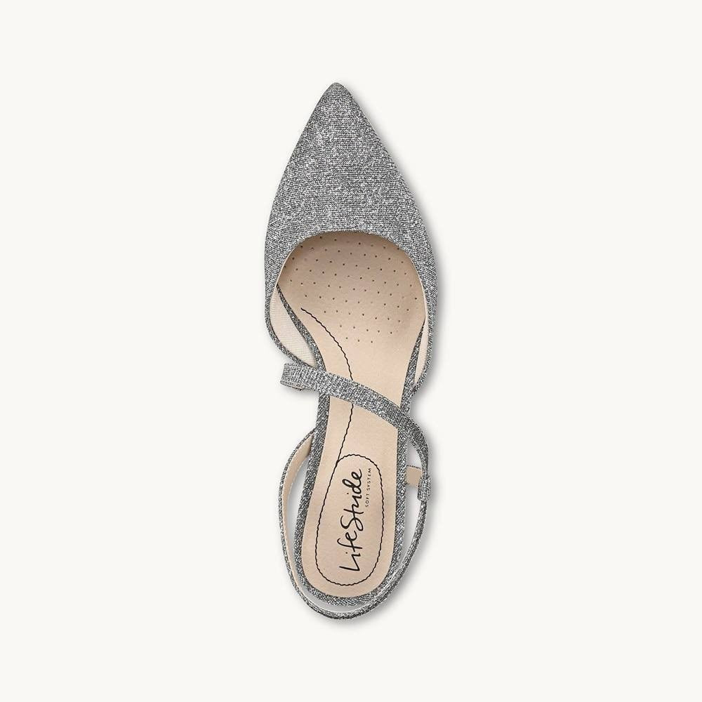 LifeStride Women’s Pumps 8.5M Pewter Fabric – New in Box – MSRP $79.99