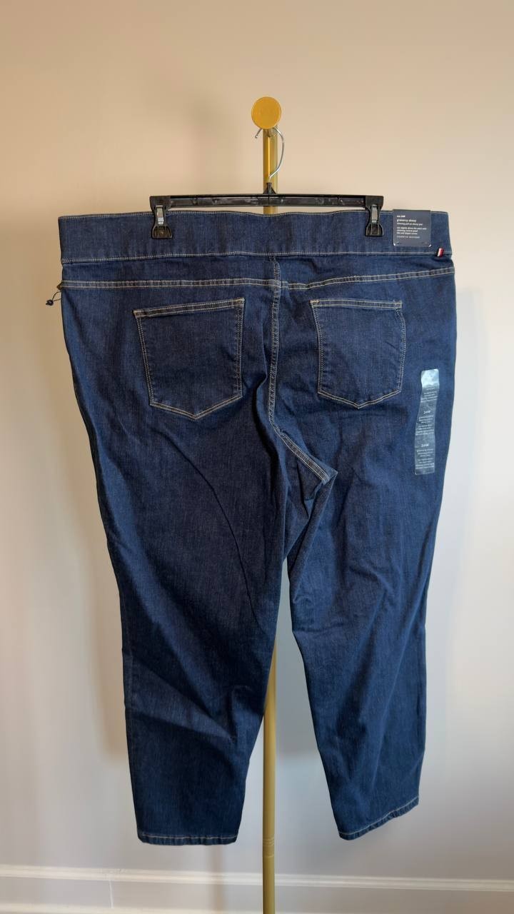 Tommy Hilfiger Gramercy Skinny Jeans Plus Size 24W Star Wash NWT $89