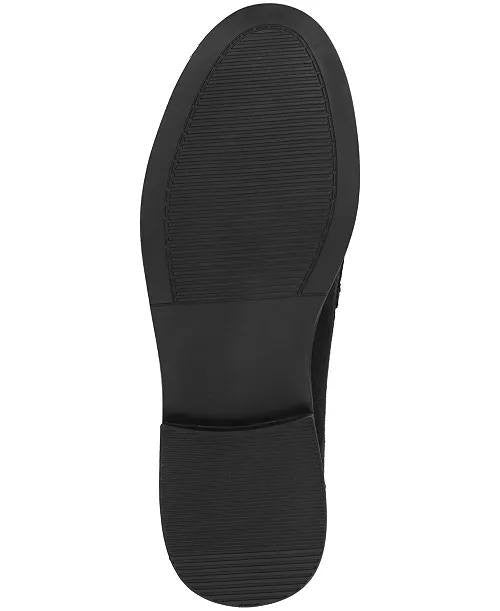 Journee Brooks Loafers 8W Black Penny Block Heel Slip‑On Comfort NIB msrp$93