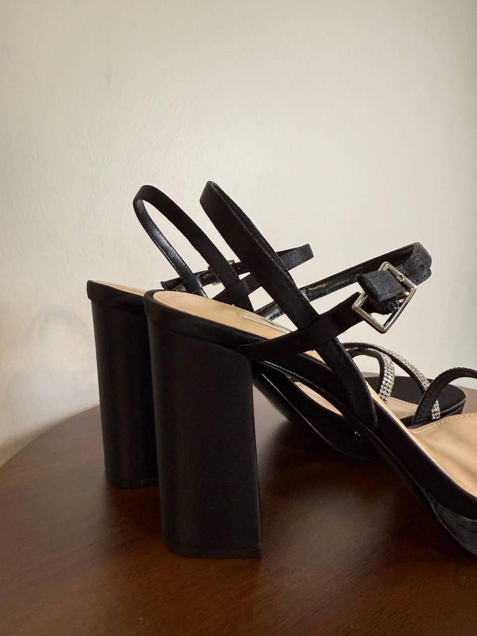 Nina “Steven” Platform Sandals – Black -Size 8M– New (No Box)-$99