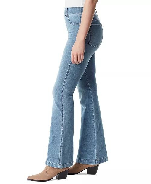 Gloria Vanderbilt Shape Effect Pull‑On Flared‑Leg Jeans Sonoma Valley 4 NWT $54