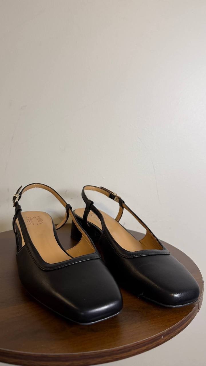 Naturalizer Helena Slingback Pumps 8W Black Heels New in Box