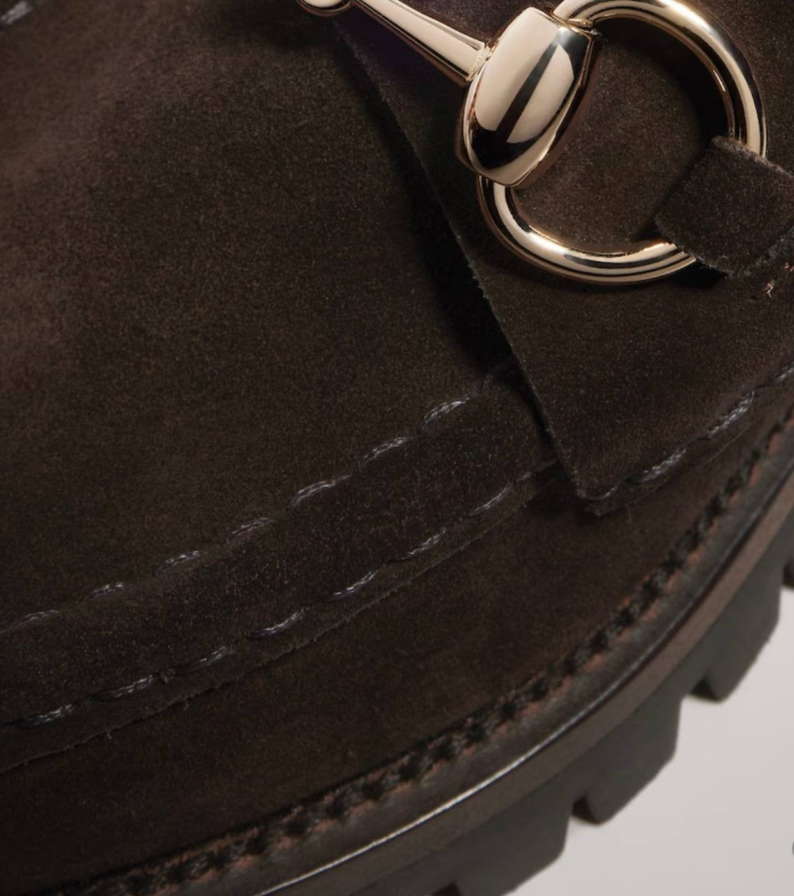 Gucci Women’s Horsebit Loafer Dark Brown Suede 8.5 New in Box $1270