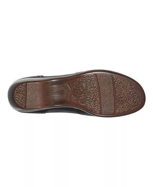 Easy Spirit Daisie Women’s Cutout Slip-On Flats Black 9.5M Leather $105 NWB