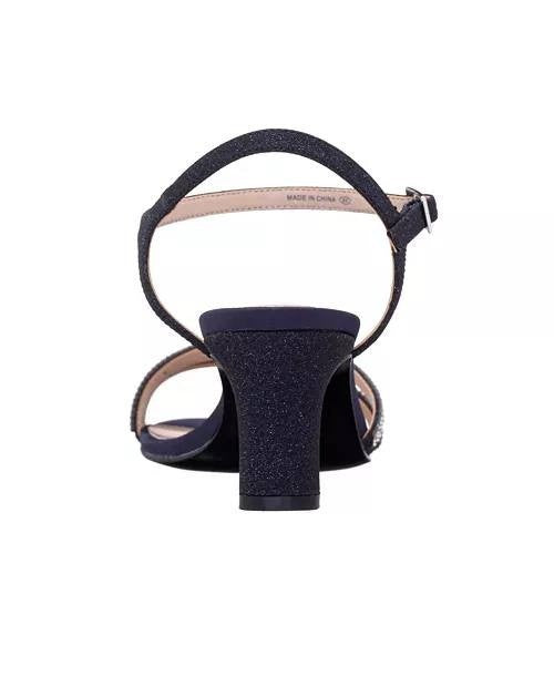 Nina  Dress  Sandals  Navy  8M  New  $89
