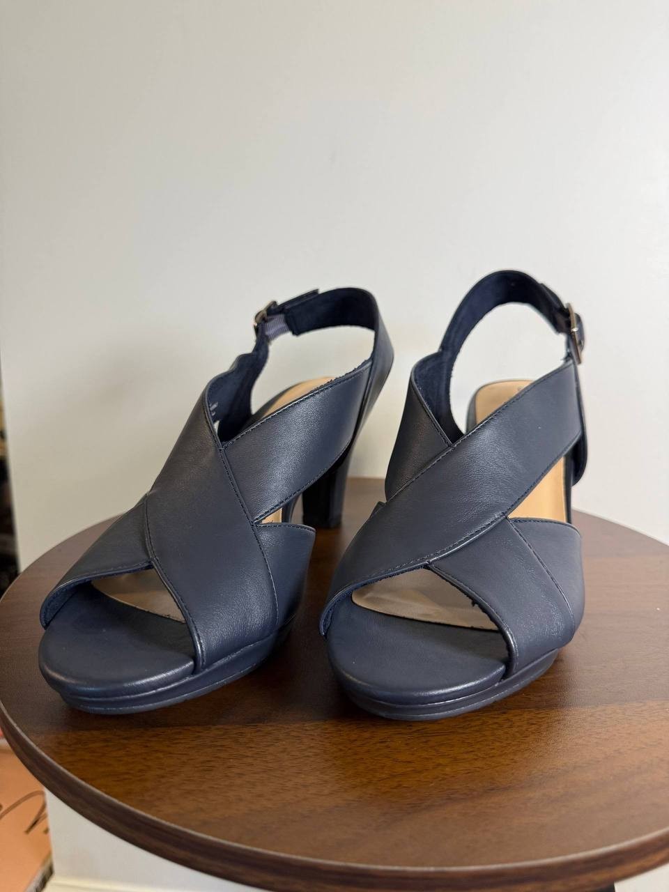 Easy Street Christy Slingback Sandals – Navy – Size 10M – Fabric – New in Box