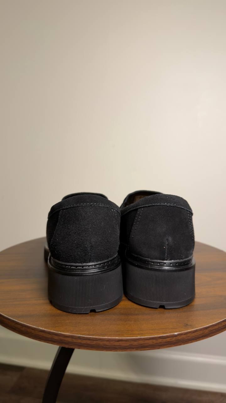 Clarks  Loafers  Black  Suede  9W  New  $110