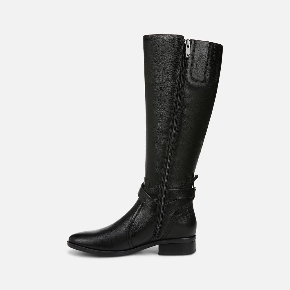 Naturalizer Black Leather Riding Boots 9M New in Box MSRP $290