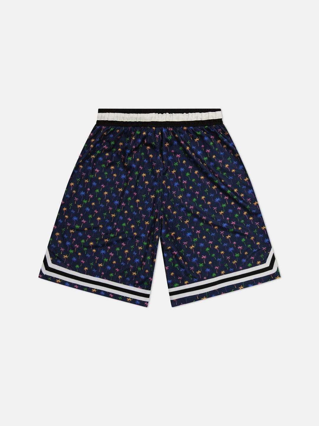 WeSC Basketball Shorts Micro Palm Navy 7" Unisex Athletic Fit NWT