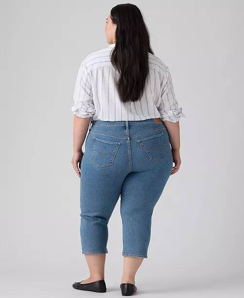 Levi’s Plus Size 311 Shaping Skinny Capri Jeans Blue 24W NWT $59.50