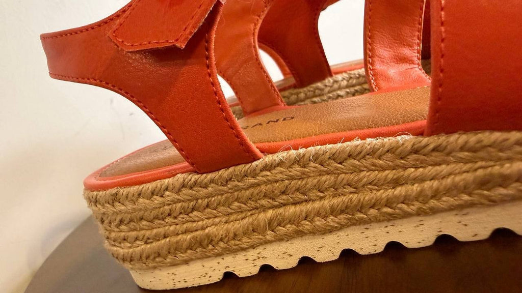 Lucky Brand Espadrille Sandals 9M Igneous Leather – New in Box MSRP $89